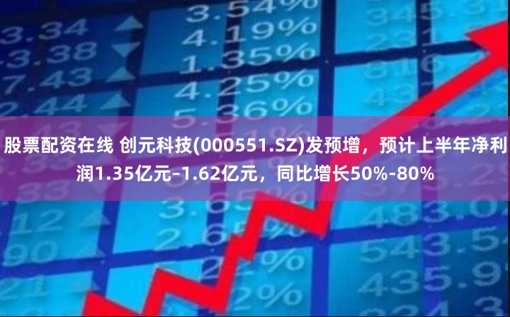 股票配资在线 创元科技(000551.SZ)发预增，预计上半年净利润1.35亿元–1.62亿元，同比增长50%-80%